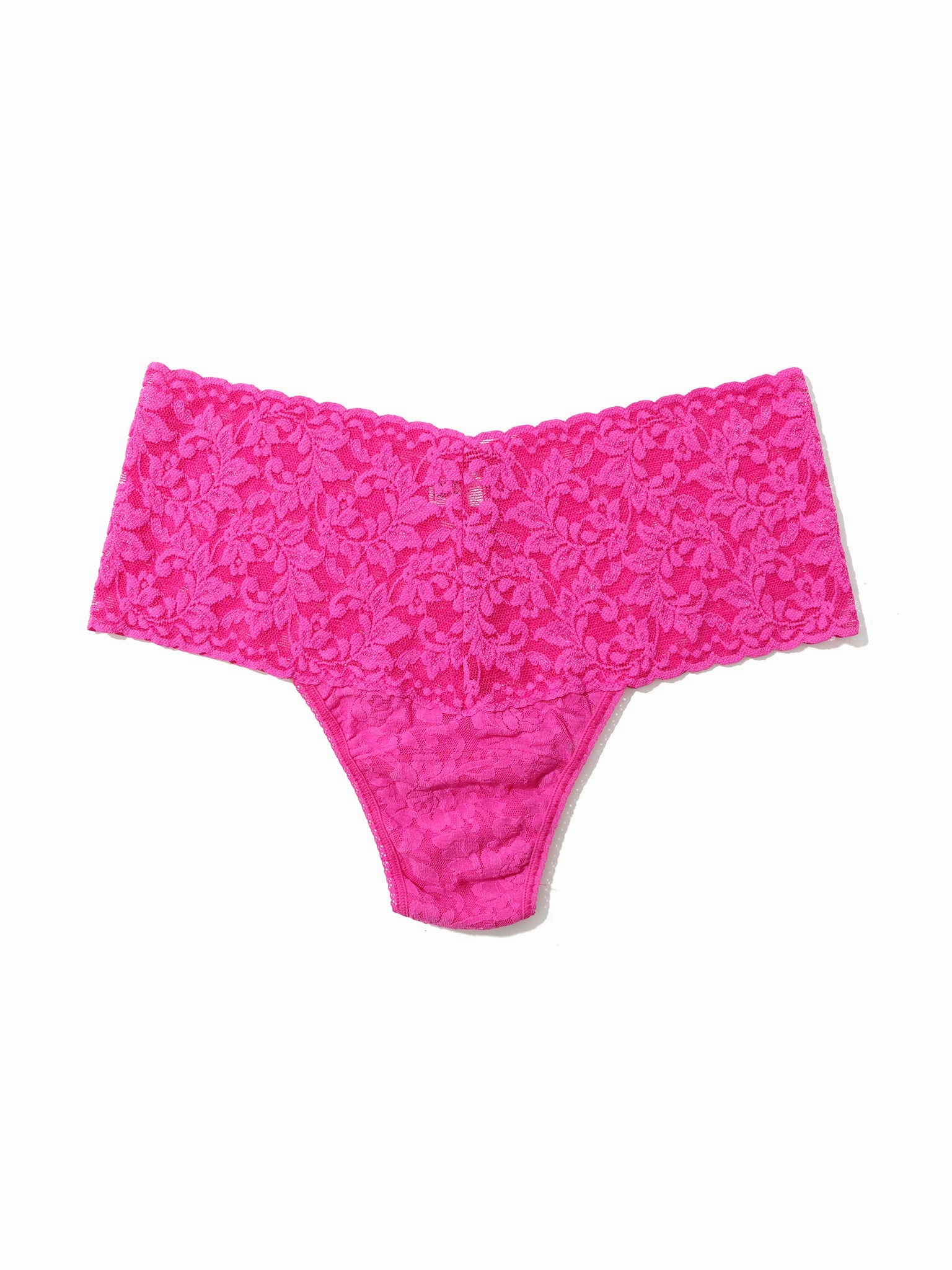 Retro Lace Thong Marmalade Pink