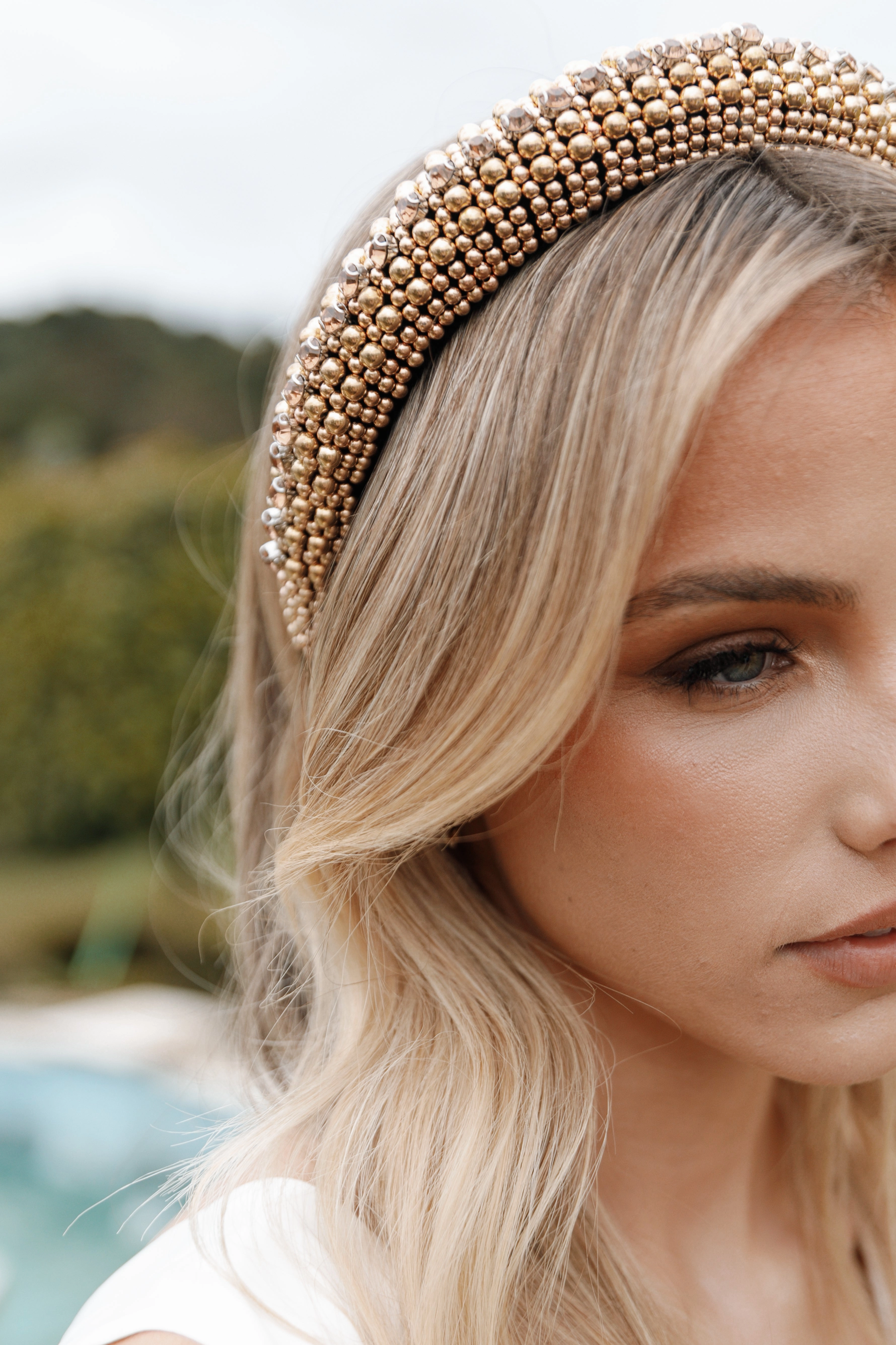 Ryder Studded Headband - Gold