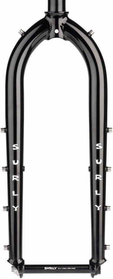Surly Dinner Fork Assembly - 420mm 27.5" 15x110mm Thru-Axle 1-1/8" Straight Steerer Steel BLK