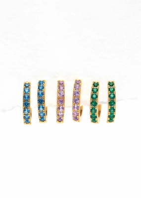 Technicolor Hoop Set - Gold
