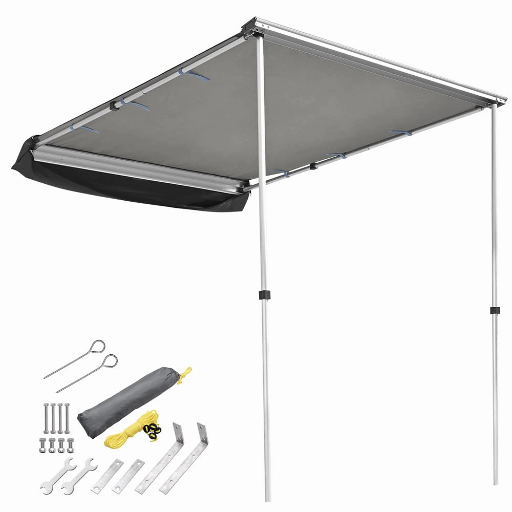 TheLAShop Car Awning 4' 7" x 6' 7" Rear Side Roof Rack Awning Shade