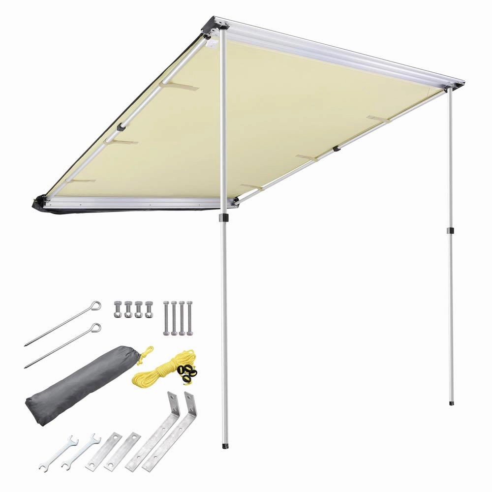 TheLAShop Car Awning 4' 7" x 6' 7" Rear Side Roof Rack Awning Shade