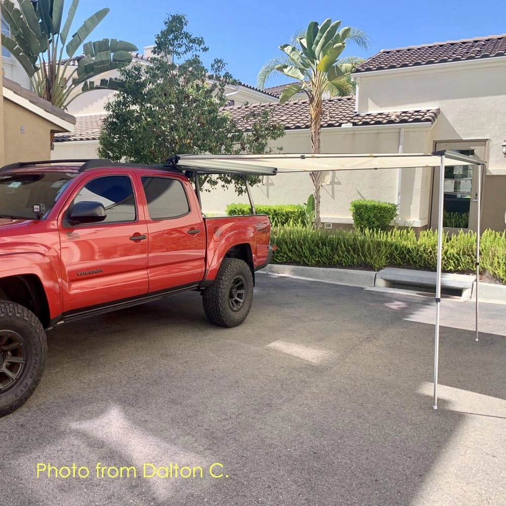TheLAShop Car Awning 7' 7" x 8' 2" Side Rooftop Shade