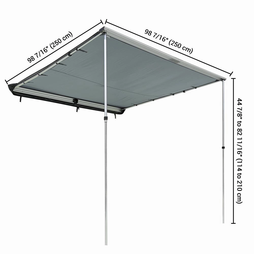 TheLAShop Car Awning 7' 7" x 8' 2" Side Rooftop Shade