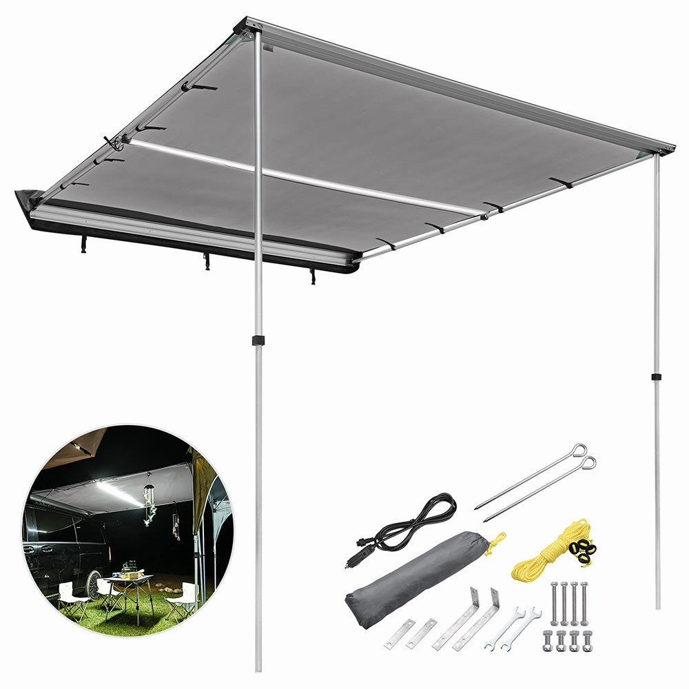 TheLAShop Car Awning with Light 8' 1" x 7' 1" SUV Side Awning