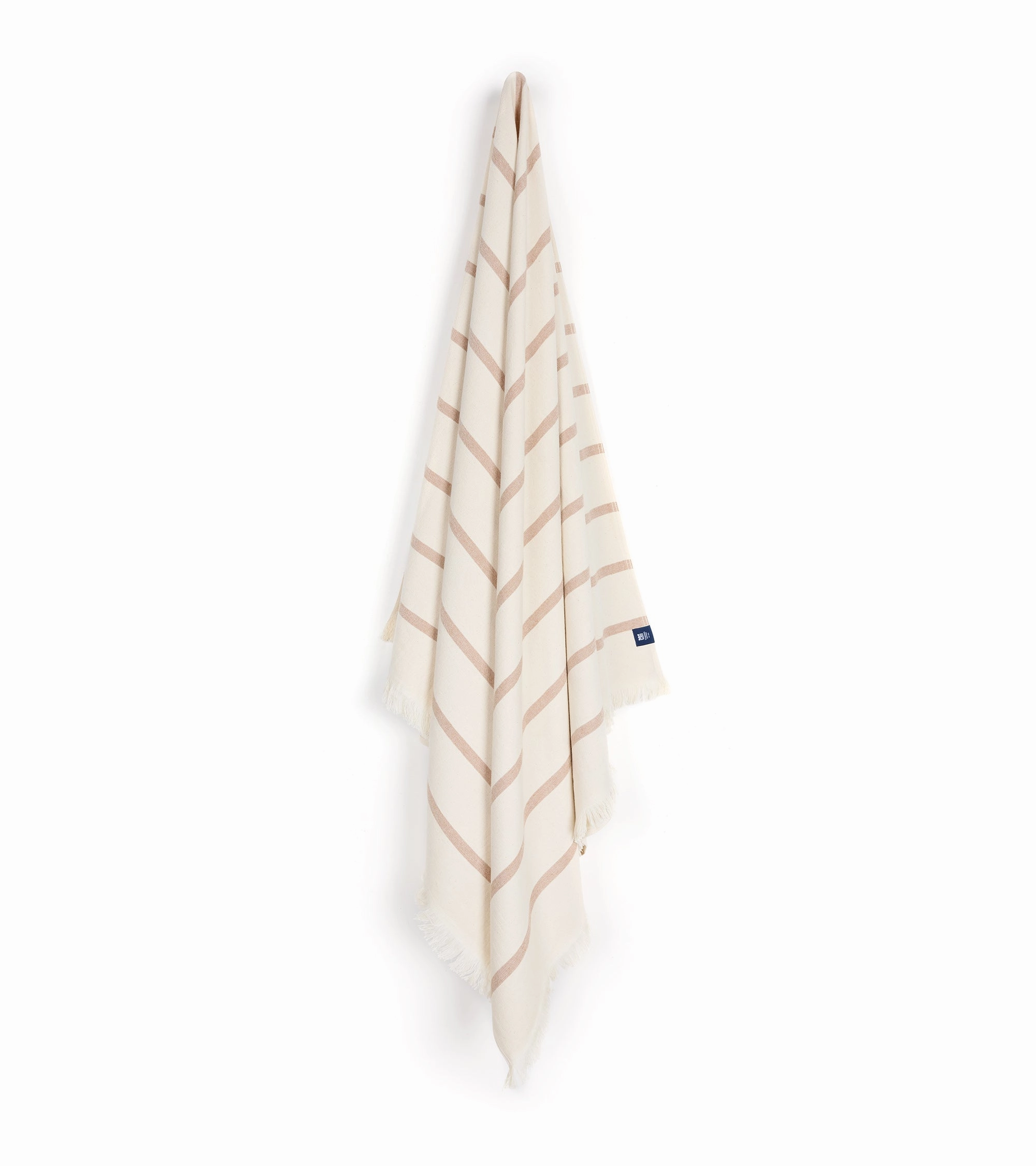 Torres Novas Boa-Nova Individual Size Beach Towel: Beige Stripe