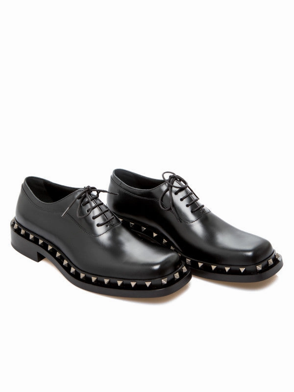 Valentino Garavani Derby Rock Black