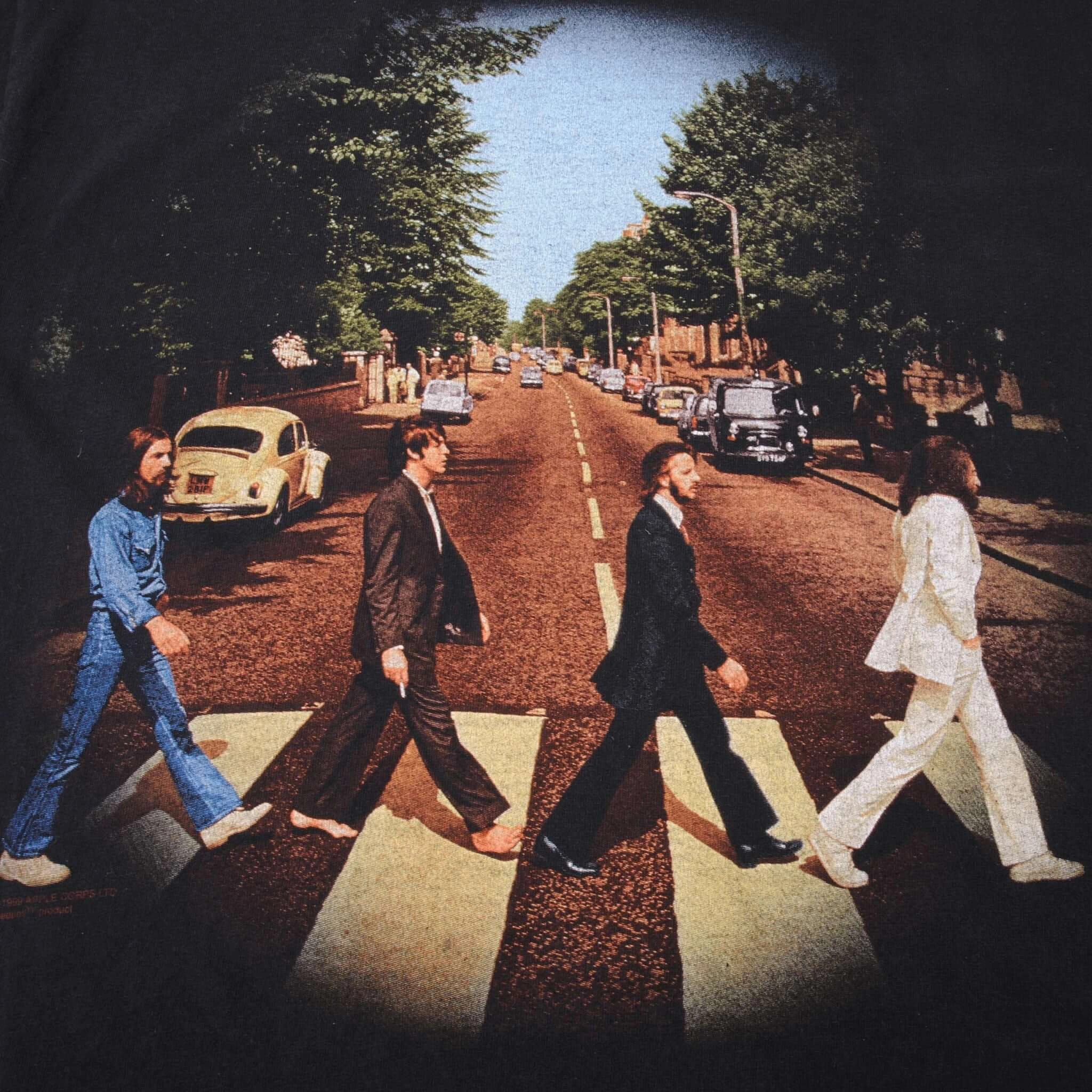 VINTAGE THE BEATLES ABBEY ROAD TEE SHIRT 1999 SIZE MEDIUM