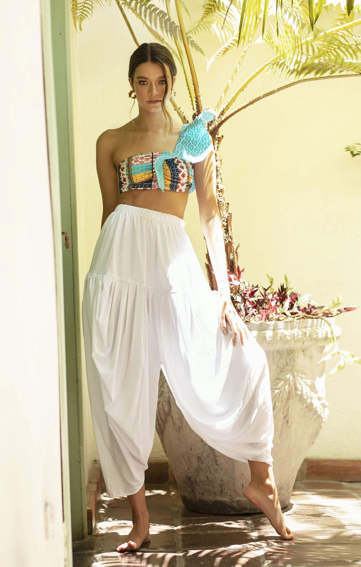 White Balloon Pants