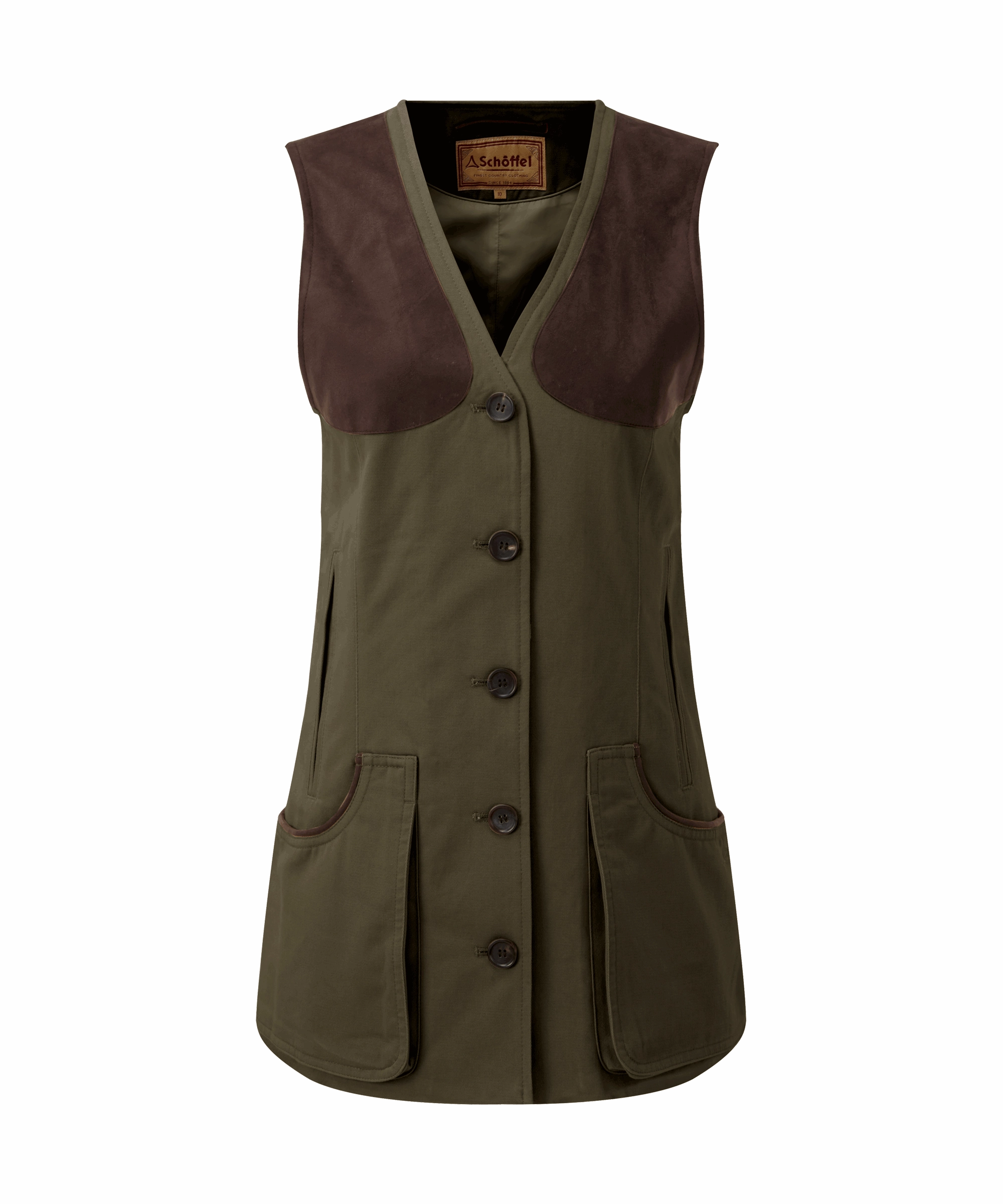 Women's All Season Shooting Vest - Dark Olive